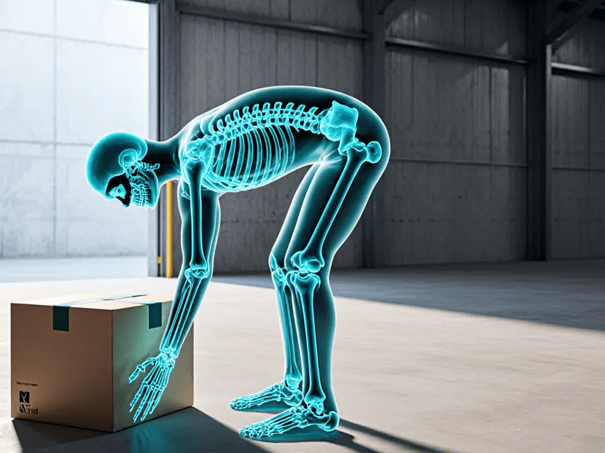 Teal anatomical reference for the method, with the assessed regions marked